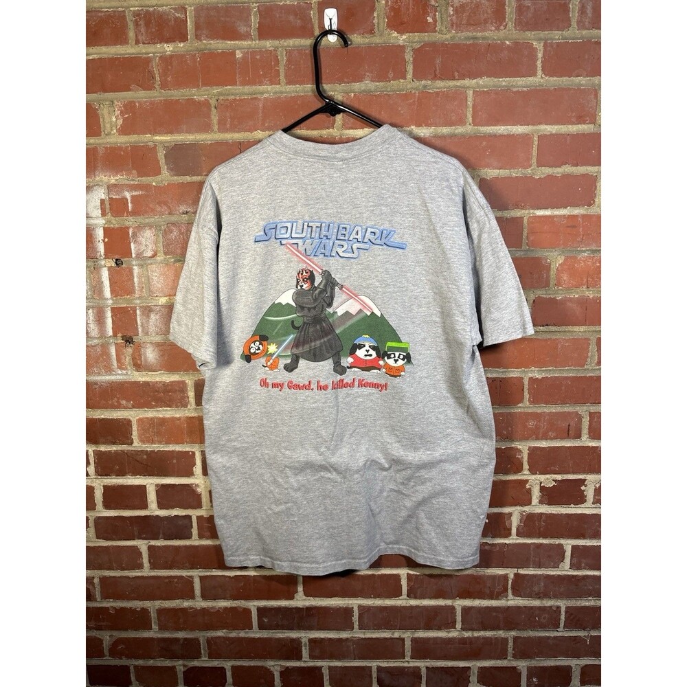 Vintage Y2k Big Dogs South Park Star Wars Parody T-Shirt Darth Maul Men’s XL